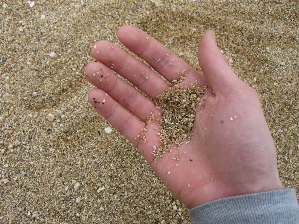 直島の砂